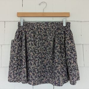 Pacsun Sound & Matter Gray Floral Patterned Skirt Size Small